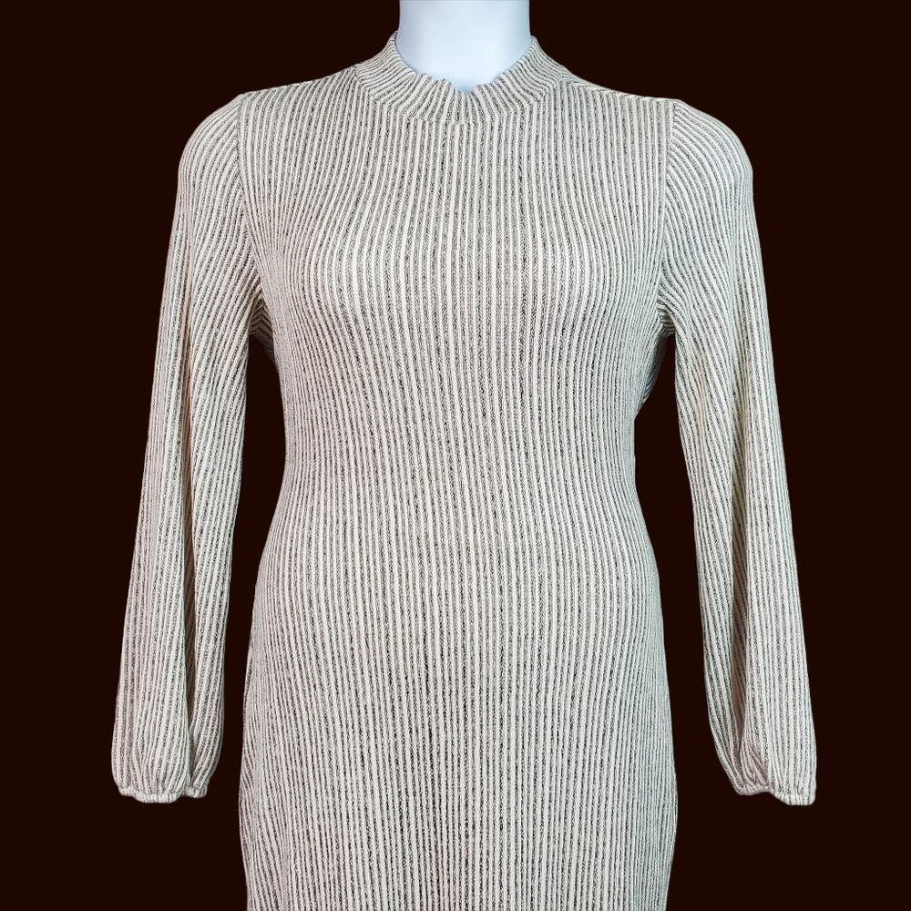 Fashion Nova Cream Ribbed Believe It Backless Mini Dress Size 1X NWT - Picture 2 of 11